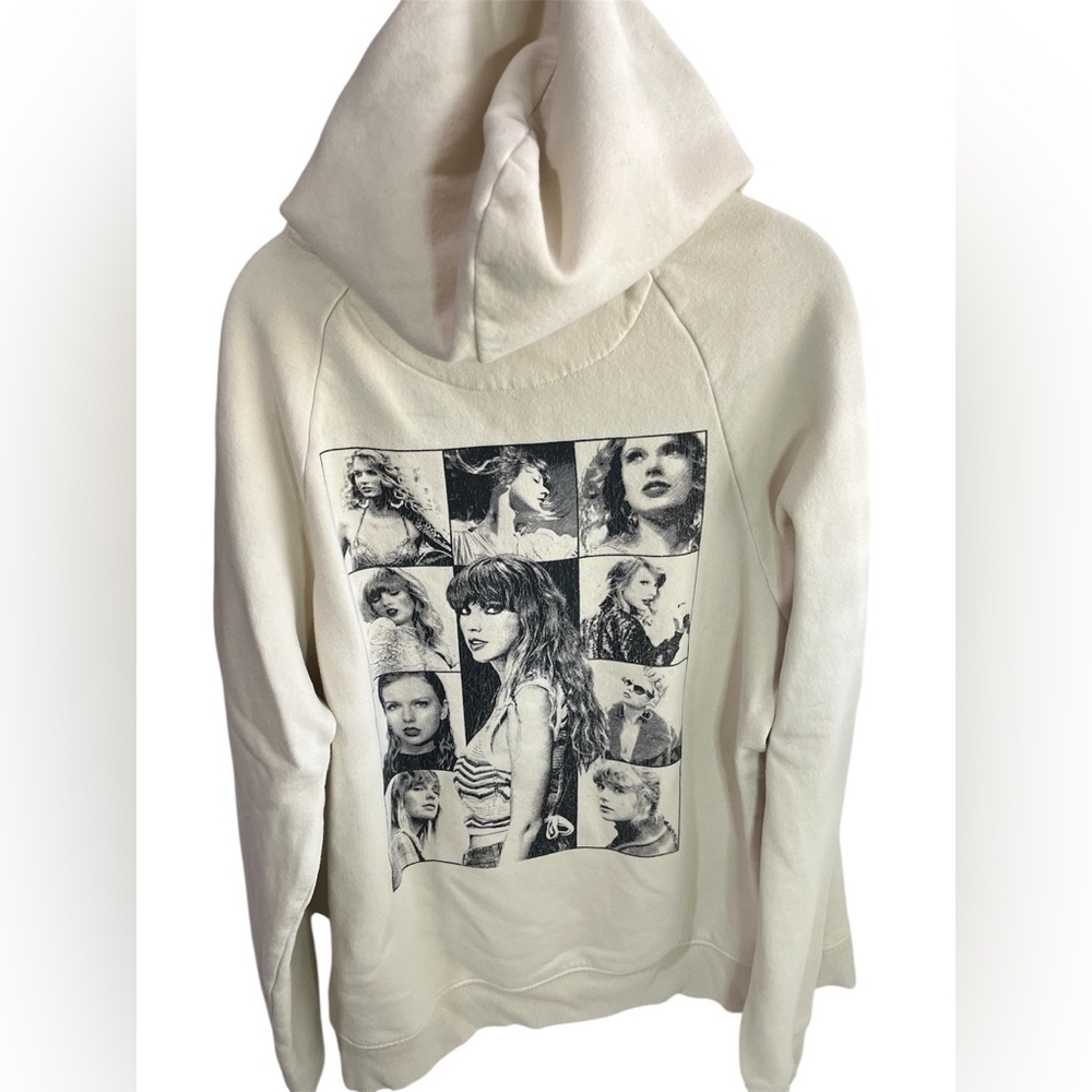 Taylor Swift Cream Beige Eras Tour Hoodie Official Tour Merchandise Size Medium